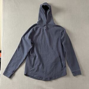 Swannies Hoodie Mens Size Large Blue Snap Pullover Golf Performance Outdoor